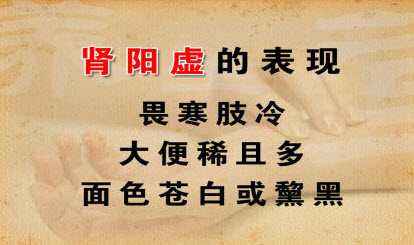 肾阳虚的特征和食疗